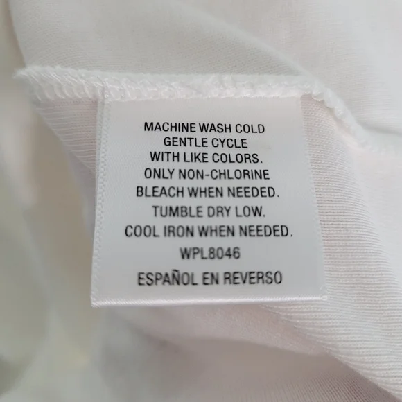 Charter Club 100% Pima Cotton White Tee Size XL - Picture 9 of 11